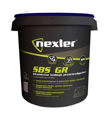 Masa asfaltowo-żywiczna modyfikowana SBS Nexler SBS-GR 20 kg