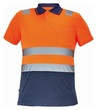Koszulka polo ostzegawcza pomarańczowa CADIZ Cerva, rozm. 2XL (60)