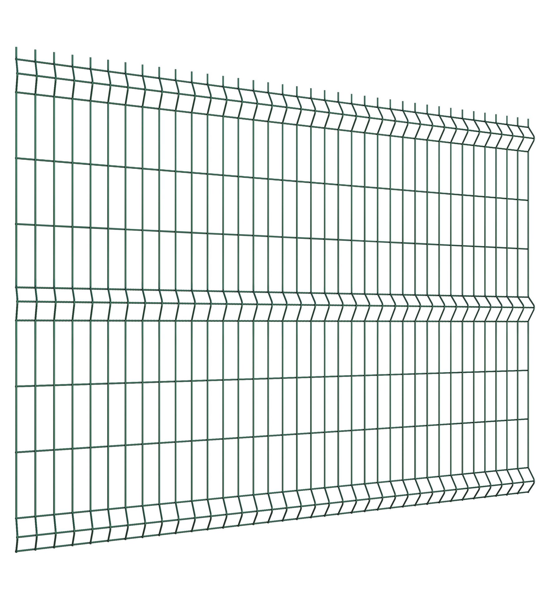 Panel ogrodzeniowy 3D zielony, 152x250 cm, oczko 50x200 mm, drut 4 mm