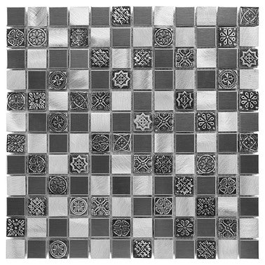 Mozaika metalowa Allumi Grey mix23 30x30 cm