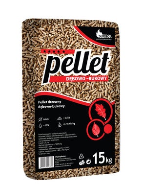 Pellet Dębowo Bukowy Sekpol Osija 16.56MJ 15kg