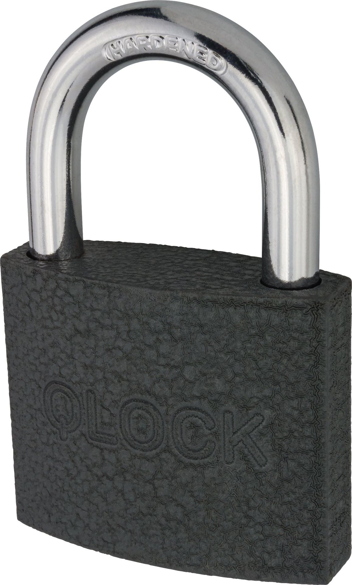 Kłódka żeliwna QLOCK 50 mm szara