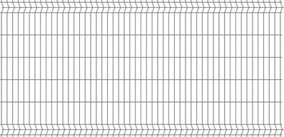 Panel ogrodzeniowy 3D antracyt, 123x250 cm, oczko 50x200 mm, drut 4 mm