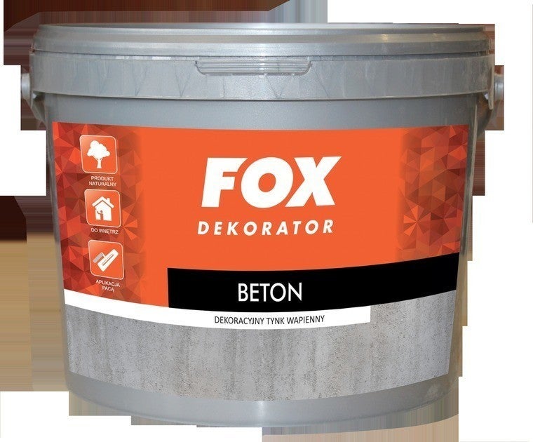 Tynk Fox Dekorator Beton 5 kg