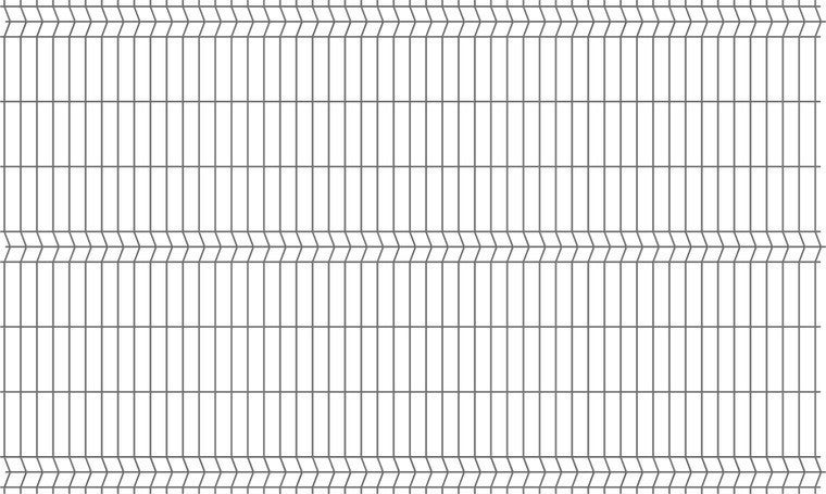 Panel ogrodzeniowy 3D antracyt, 152x250 cm, oczko 50x200 mm, drut 4 mm