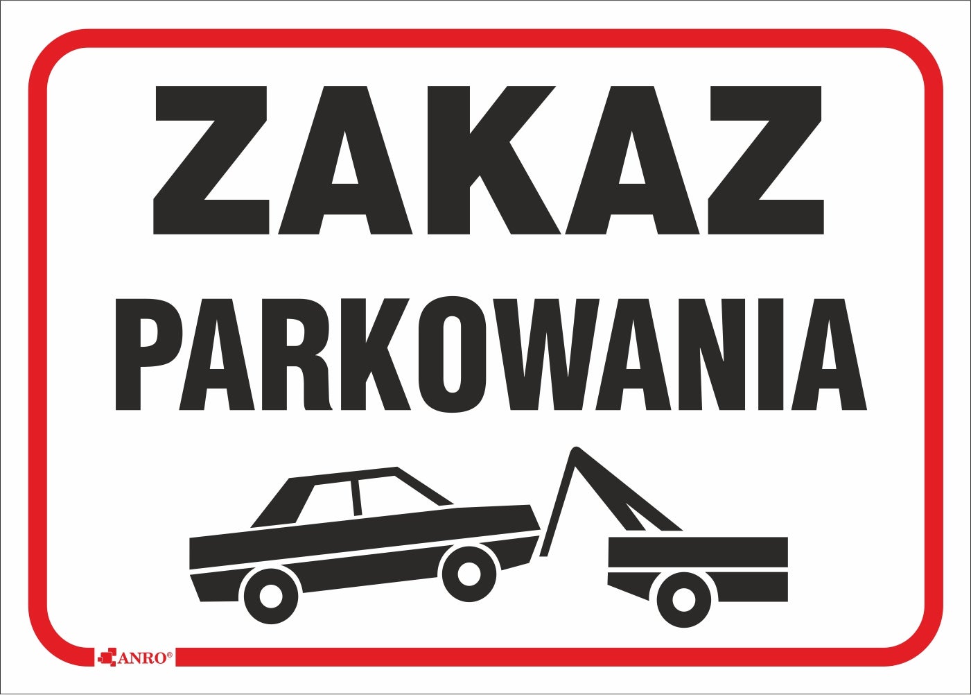 Zakaz parkowania 250x350 mm