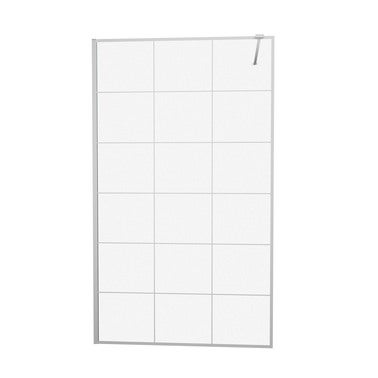 Фото - Душова кабіна CROSS Kabina walk-in Kabri  White 100x200 cm BR-0278 