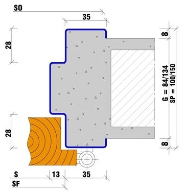 Ościeżnica stalowa uniwersalna FD1Z 70 L/P
