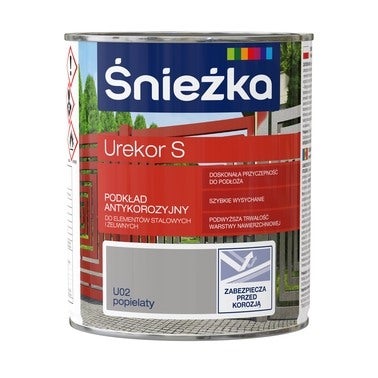 Podkład antykorozyjny Urekor S popielaty 0,8l