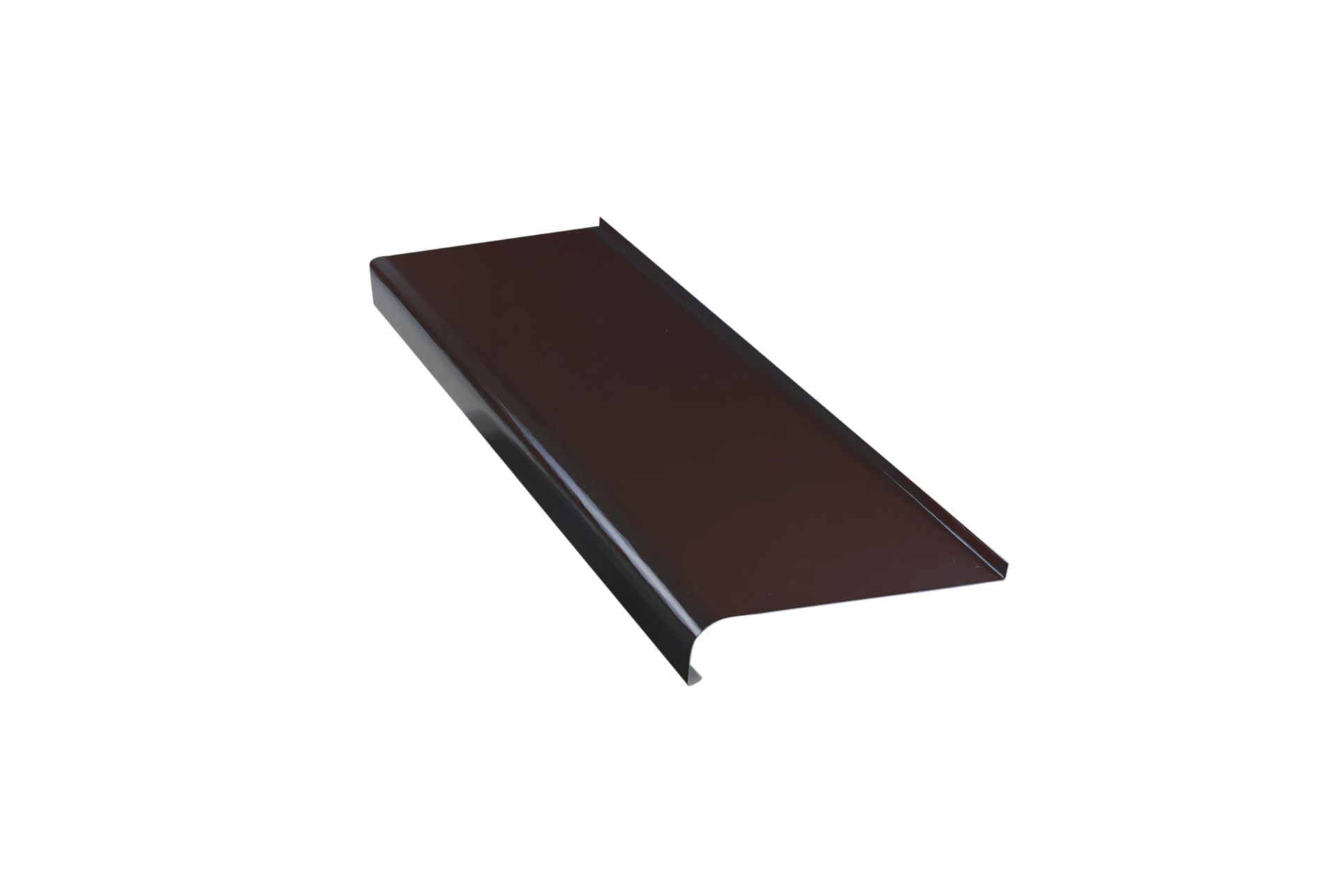 Parapet zewnętrzny stalowy brąz 20 cm