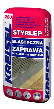 Zaprawa klejąco-zbrojąca do styropianu Kreisel Styrlep Elastyczny 25 kg