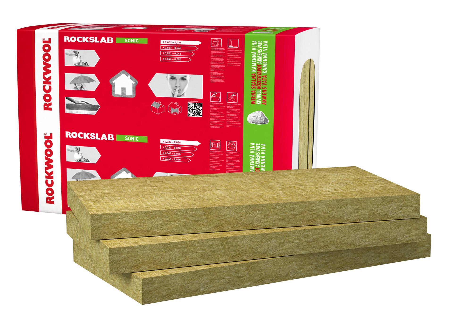 Rockwool Wełna mineralna Rockslab Sonic 15 cm skalna 0,036 W/(mK) 1,83 m2