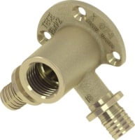 Tece Kolano naścienne podwójne 16 mm x 1/2