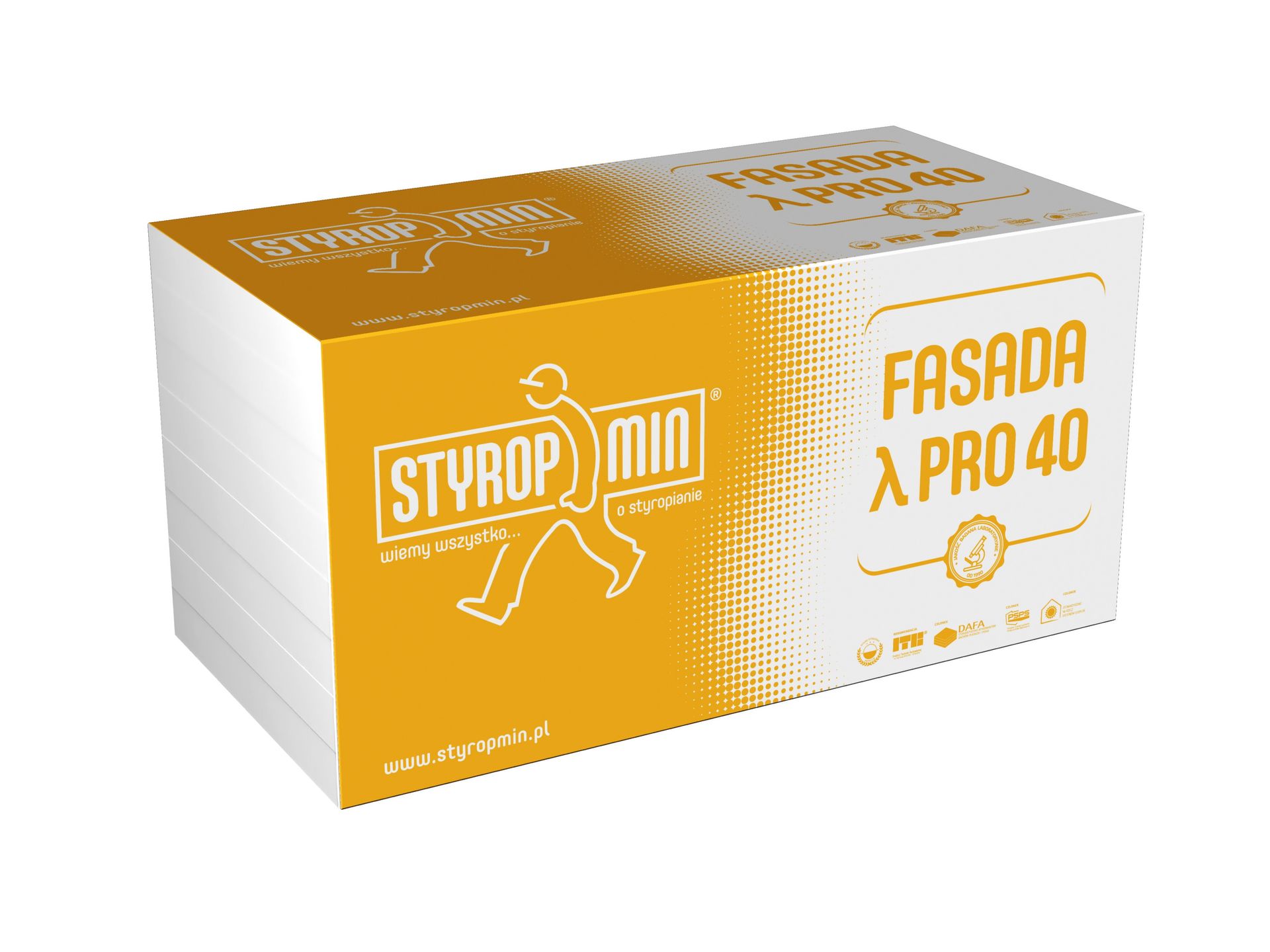Styropian Styropmin Fasada Pro 40 12 cm EPS 0.040 W/(mK) 2.5 m2