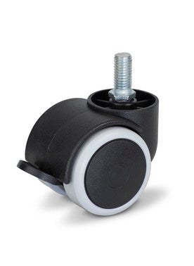 Koło meblowe obrotowe z hamulcem 50 mm/35 kg z trzpieniem M10