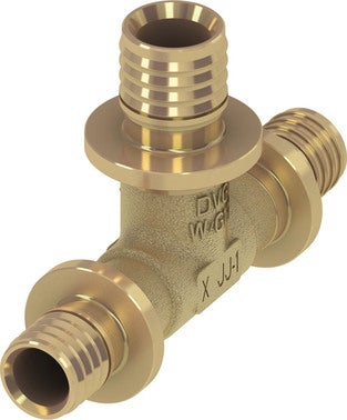 Teceflex trójnik redukcyjny mosiężny 25x20x20 mm