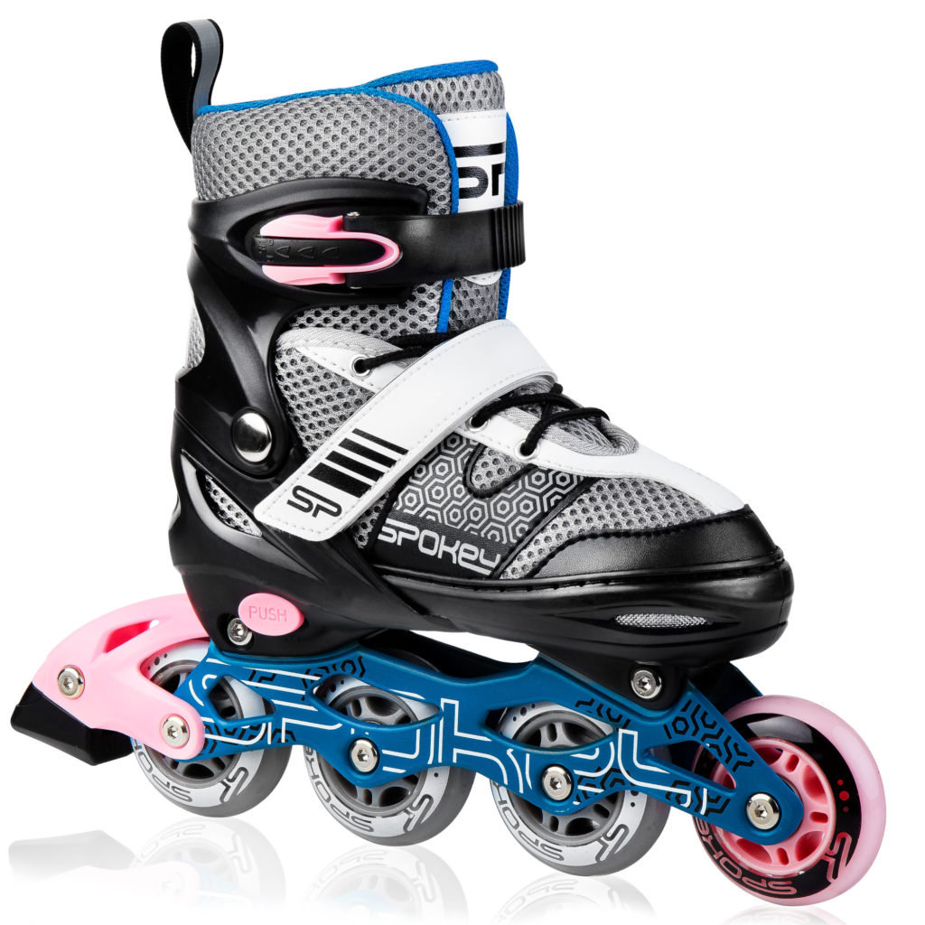 Spokey Rolki regulowane dziecięce ABEC7 Alu 33-37