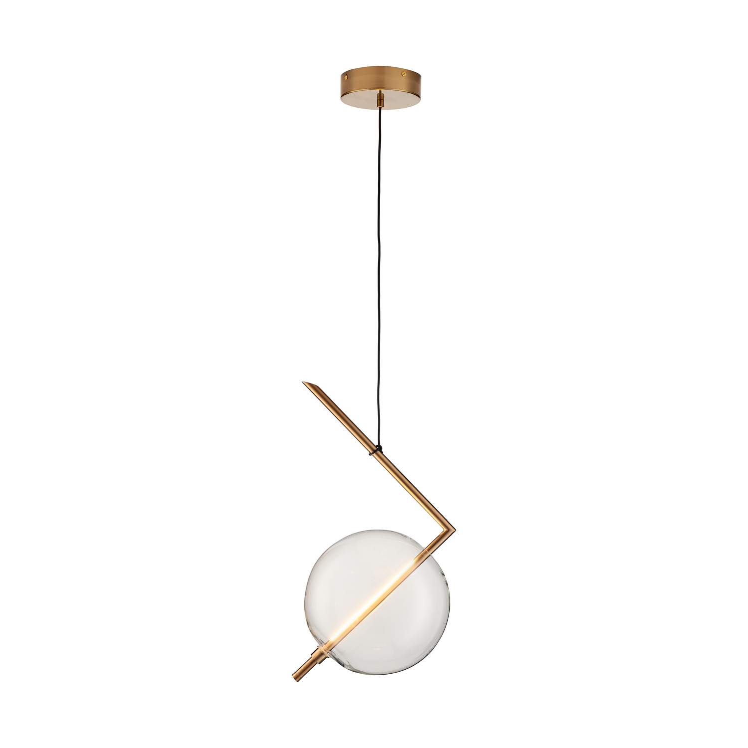 Lampa wisząca AMORE - 1 LED złota 24 cm - ST-8869P-1 - Step Into Design