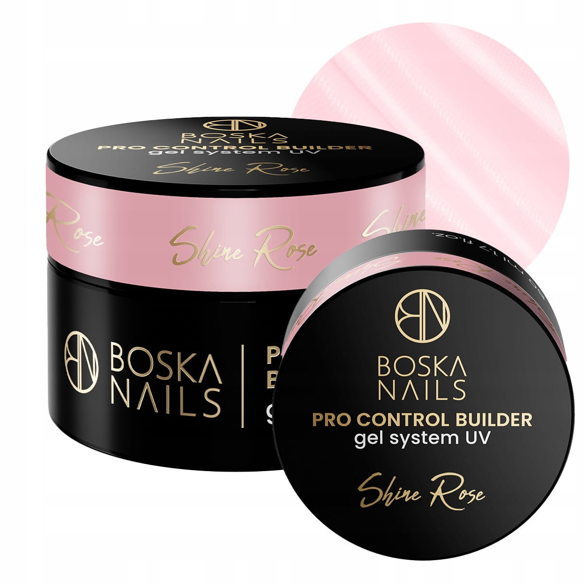 Boska Nails, Pro Control Builder, Budujący Żel UV Do Paznokci,  Shine Rose, 15ml