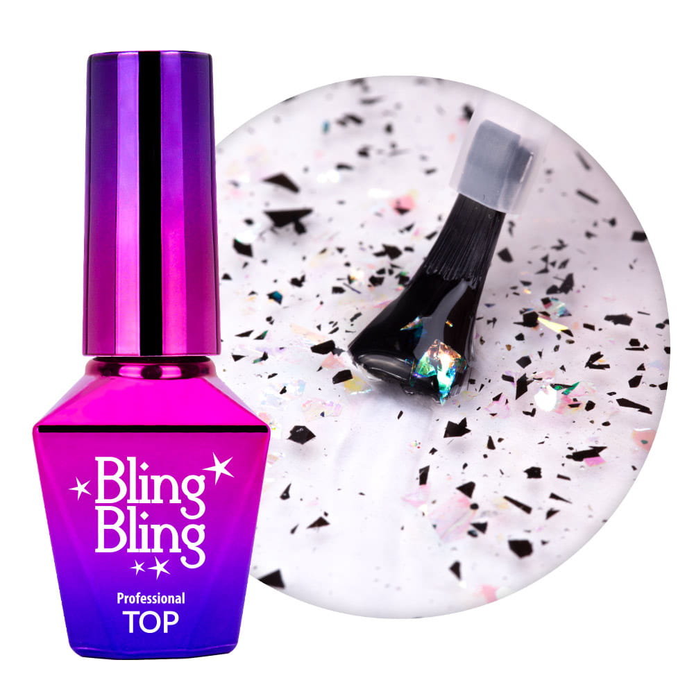 Mollylac, Top Blingbling Bitter No Wipe Bez Przemywania, 10g