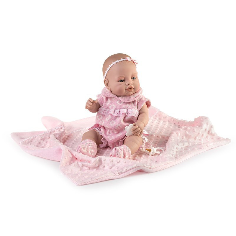 Lalka hiszpańska bobas Mantita 42 cm z kocykiem