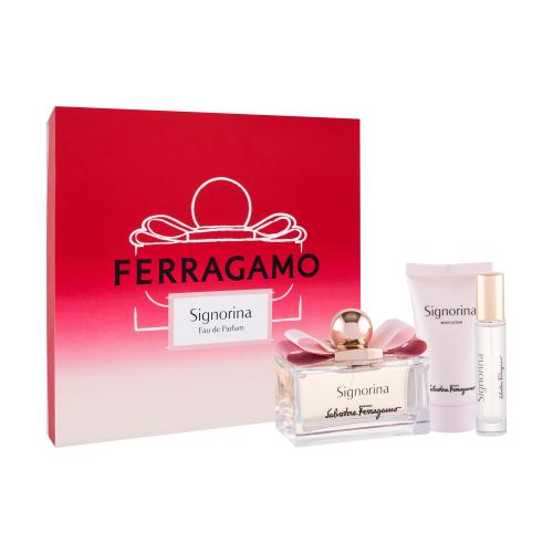 Ferragamo Signorina Zestaw Edp 100 ml + Mleczko do ciała 50 ml + Edp 10 ml