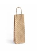 torebka ozdobna 120x350 cm kraft złota kropki op.5 szt. argo 257007 arg