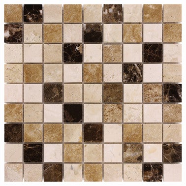 Mozaika kamienna Travertine mix 32 30.5x30.5 cm