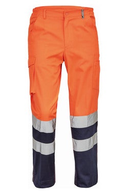 Spodnie robocze ostrzegawcze BURGOS pomarańczowe Cerva, rozm. S (44)