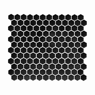Mozaika ceramiczna Hexagon black 26x30 cm
