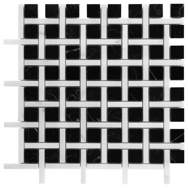 Mozaika kamienna Pure black bw02 30.5x30.5 cm