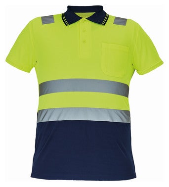 Koszulka polo ostzegawcza żółta CADIZ Cerva, rozm. 5XL (68)