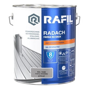 Farba na dach Rafil Radach szary okienny RAL7040 10l