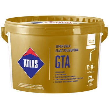 Atlas Gładź polimerowa  GTA 25 kg, super biała