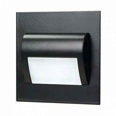 Oprawa schodowa podtynkowa puszka fi60, czarna, 1,5W, 30Lm, 4000K, zasilanie 12V DC