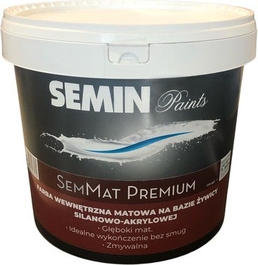 Farba Semin Sem mat Premium biała 4l