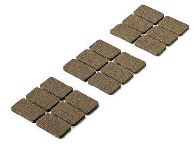 Podkładki filcowe samoprzylepne 36x22x4.5 mm 18 szt.