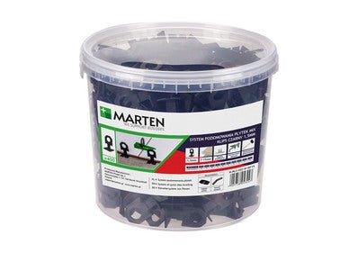 System poziomujący klips czarny 1,5 mm  do płytek 7-15 mm