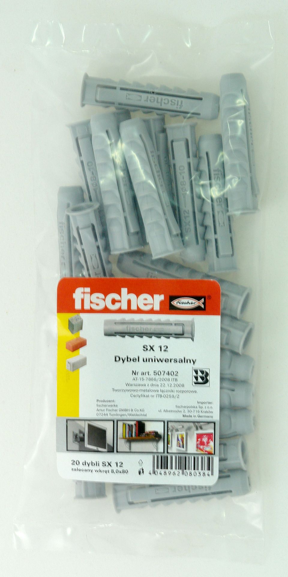 Kolek rozporowy SX 12x60 mm (20 szt.)