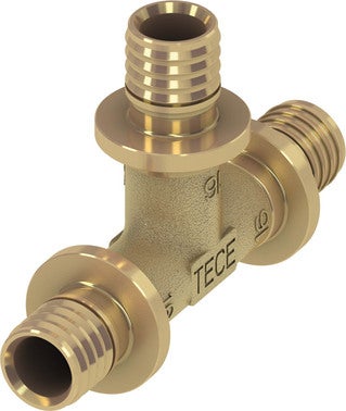 Teceflex trójnik mosiężny 25x25x25 mm