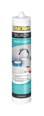 Silikon sanitarny Lakma czarny 280ml