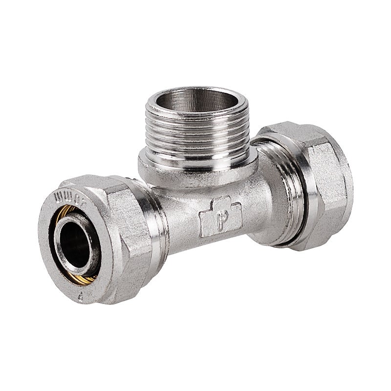 Pex Trójnik skręcany GZ 16 mm x 1/2