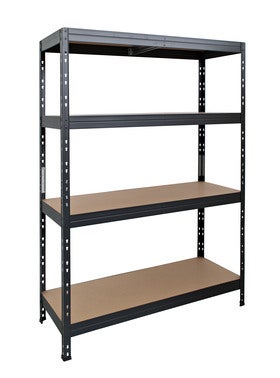 Regał magazynowy Rivet wym. 180x120x45 cm, 4 półki, 360 kg
