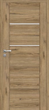 Skrzydło łazienkowe Mobi 30  bezprzylgowe 70 cm, prawe, orzech włoski