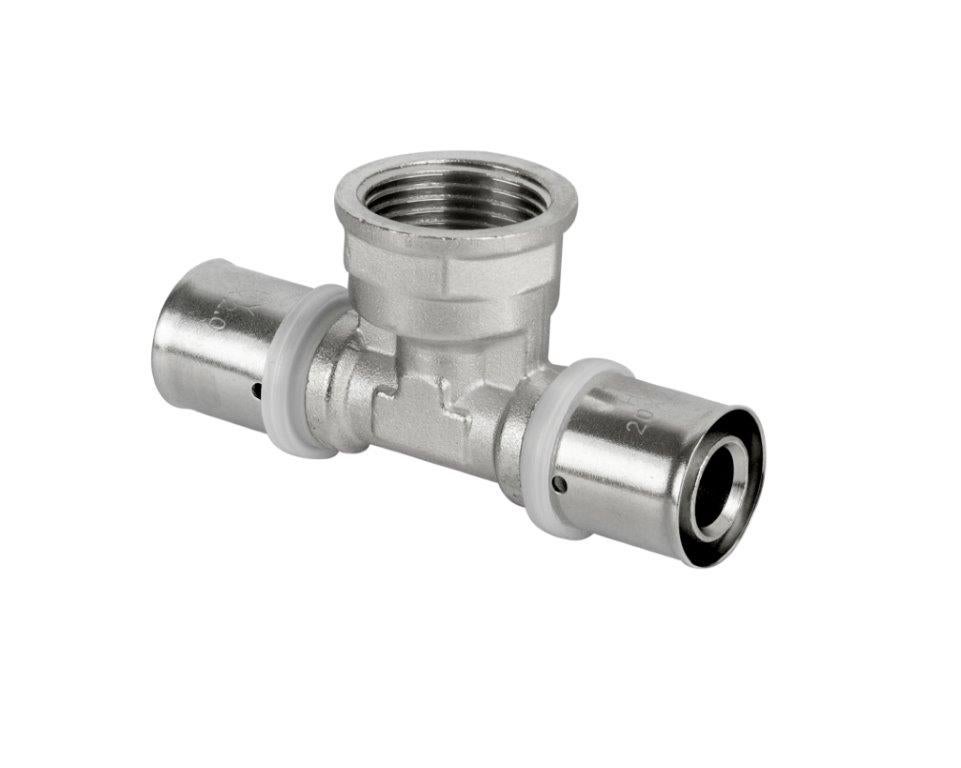 Pex Trójnik zaciskowy GW 16 mm x 1/2