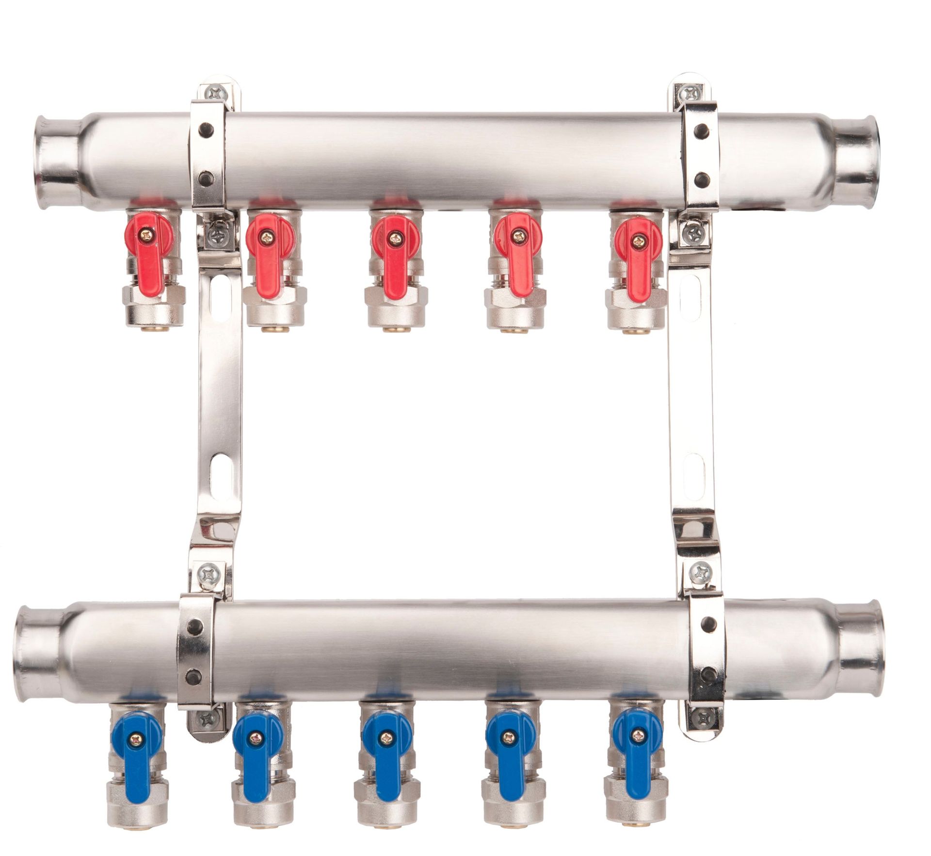 Rozdzielacz Base Inox K2-6, 6 obwodów z zaworkami mini