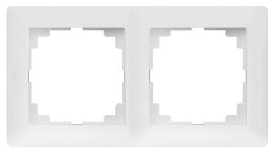 Elektroplast Astoria biały ramka podwójna