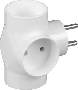 Rozgałęźnik elektryczny 3 gniazda bez uziemienia T-12118