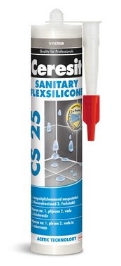 Silikon sanitarny  CS-25 280 ml jasno szary Ceresit