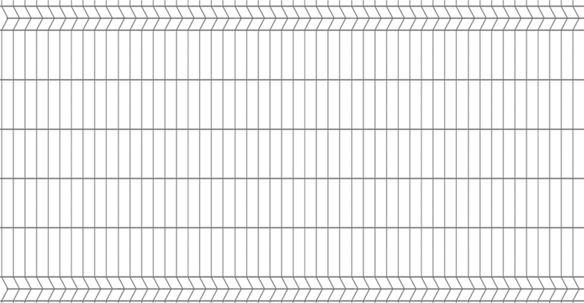 Panel ogrodzeniowy 3D ocynk, 123x250 cm, oczko 50x200 mm, drut 4 mm